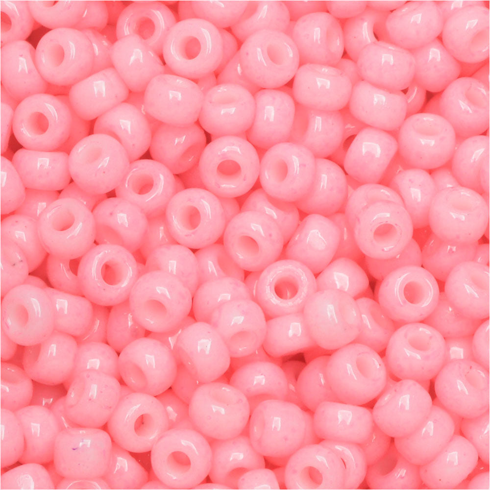 Miyuki Round Seed Beads, 8/0, #94466 Duracoat Opaque Dyed Ballerina (22 Gram Tube)