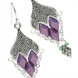 Geometric Grape Cluster Earrings