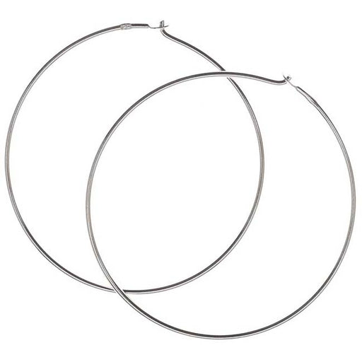 Sterling Silver Sleek & Graceful Circle Earring Hooks 13mm (4