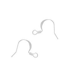 Hook Clasps, Small S 14mm, Sterling Silver (1 Piece) 