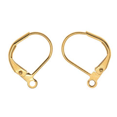 22K Gold Plated Open Eye Pins 21 Gauge 1 inch (x50)