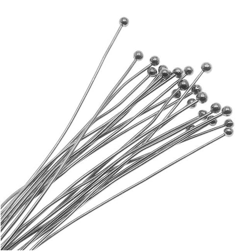 Head Pins, 1.5 Inches, 20 Gauge, Gunmetal, 50 pc. pkg