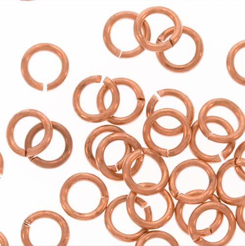 100 PCS Round solid brass large jump rings , brass open split rings –  DMleather