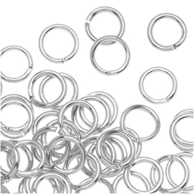 Silver Plated Open Jump Rings 5mm 20 Gauge (100 pcs)