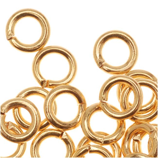 Heavy Jump Rings, 12mm, 13 Gauge, 02828, rich gold finish, B'sue Boutiques,  Jewelry Supplies, extra
