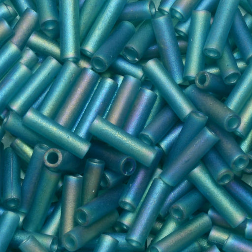 Miyuki 6mm Bugle Bead Silver Lined Cobalt Blue 5-inch Tube (48)