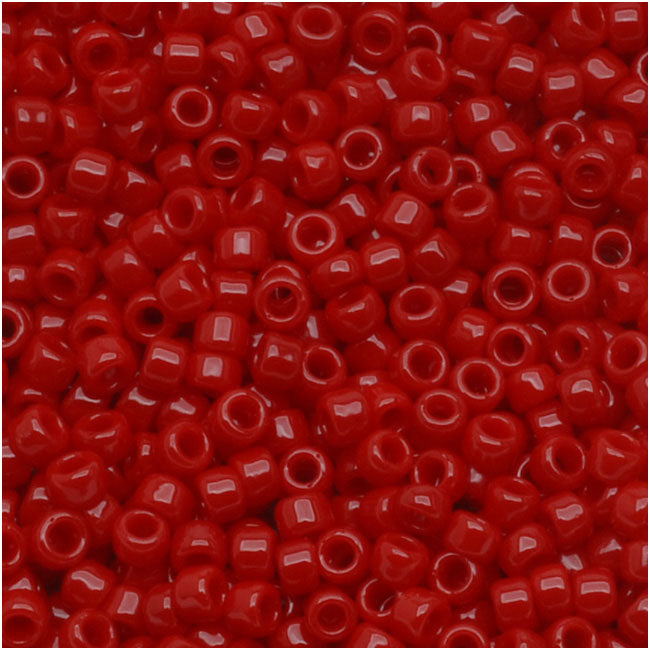 Toho Round Seed Beads 6/0 #45 Opaque Pepper Red 8g