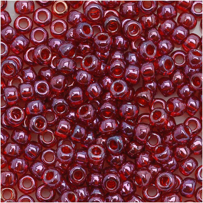 Toho Round Seed Beads 8/0 332 'Gold Lustered Raspberry' 8 Gram Tube