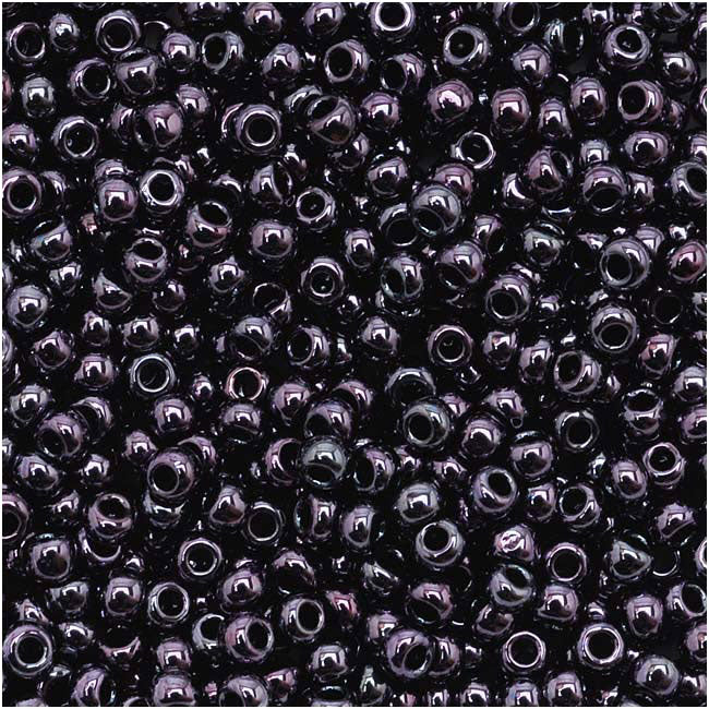 Toho Round Seed Beads 11/0 90 'Metallic Amethyst Gun Metal' 8 Gram Tube