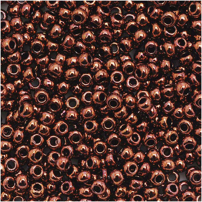 Toho Round Seed Beads 11/0 222 'Dark Bronze' 8 Gram Tube