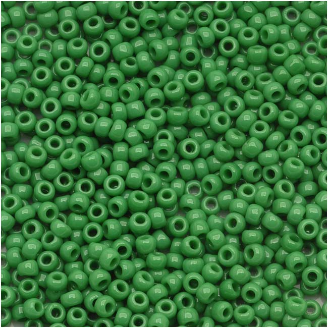 Toho Round Seed Beads 11/0 #47D 'Opaque Shamrock' 8g