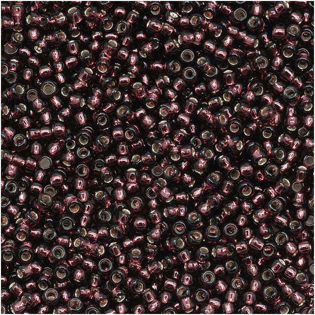 Toho Round Seed Beads 15/0 26C 'Silver Lined Amethyst' 8 Gram Tube