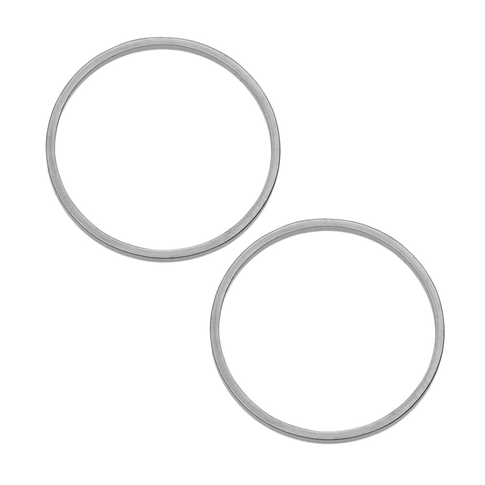 Beadable Open Frame Link, Circle 19.5mm, 4 Pieces, Stainless Steel ...