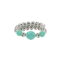 Turquoise Memory Wire Ring