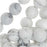 Gemstone Beads, Howlite, Round 10mm, White and Black (14.75 Inch Strand)
