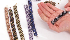 Create Your Own DIY Miyuki Glass Bead Bracelet Kit - Woven Net Pattern —  Beadaholique