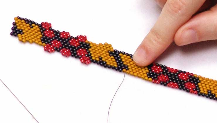 Download How to Embellish Peyote Stitch Bead Weaving with Brick Stitch Accents — Beadaholique