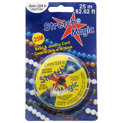 Stretch Magic Clear Elastic Cord .5mm, 100 Meter (328 foot) Spool