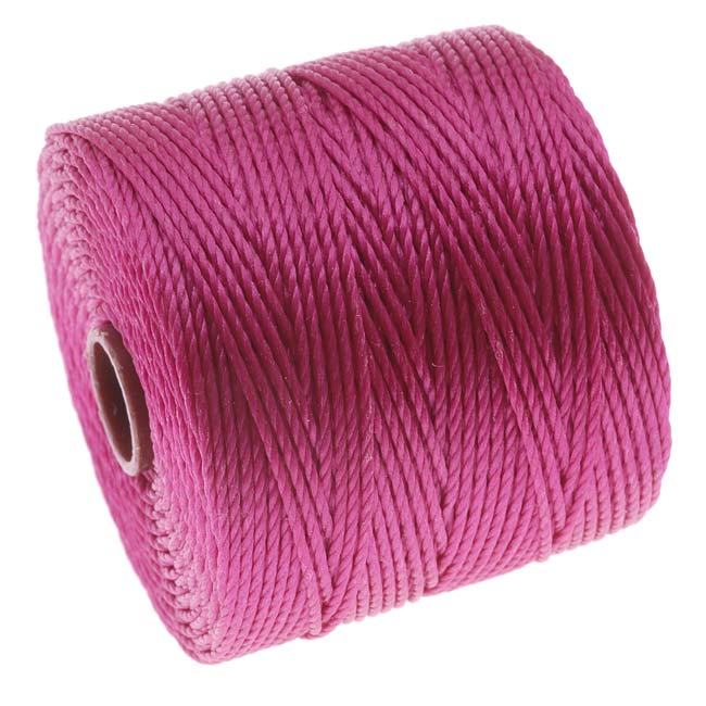 Super-Lon, S-Lon, Cord - Size 18 Twisted Nylon - Magenta / 77 Yard Spool