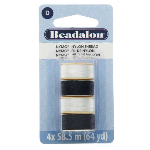 Nymo Nylon Beading Thread Size D for Delica Beads Ivory 64YD (58 meters)