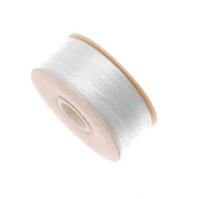 NYMO Nylon Beading Thread Size B for Delica Beads White 72YD (66 Meters)