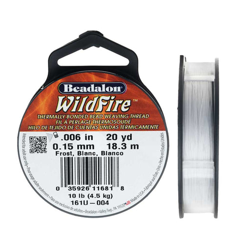 Wildfire Thermal Bonded Beading Thread .006 Inch - Black - 50 Yd