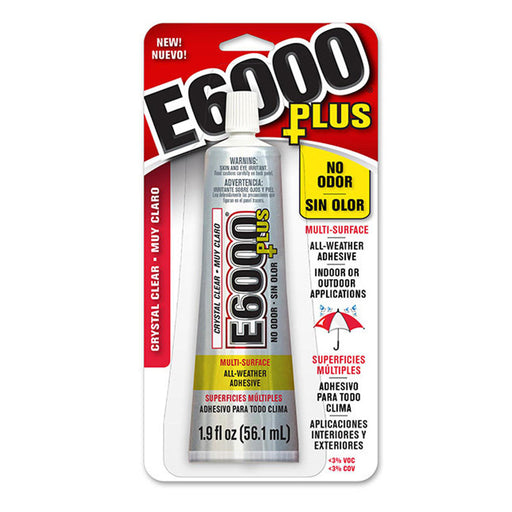 E6000 Adhesive, Industrial Strength Glue, 2 Ounce Tube, White