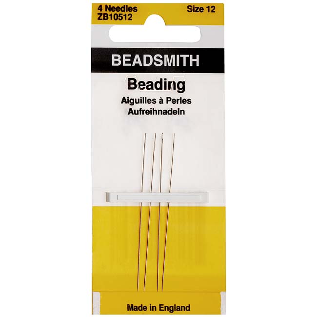 The Beadsmith English Beading Needles Size 12 (4 pcs)