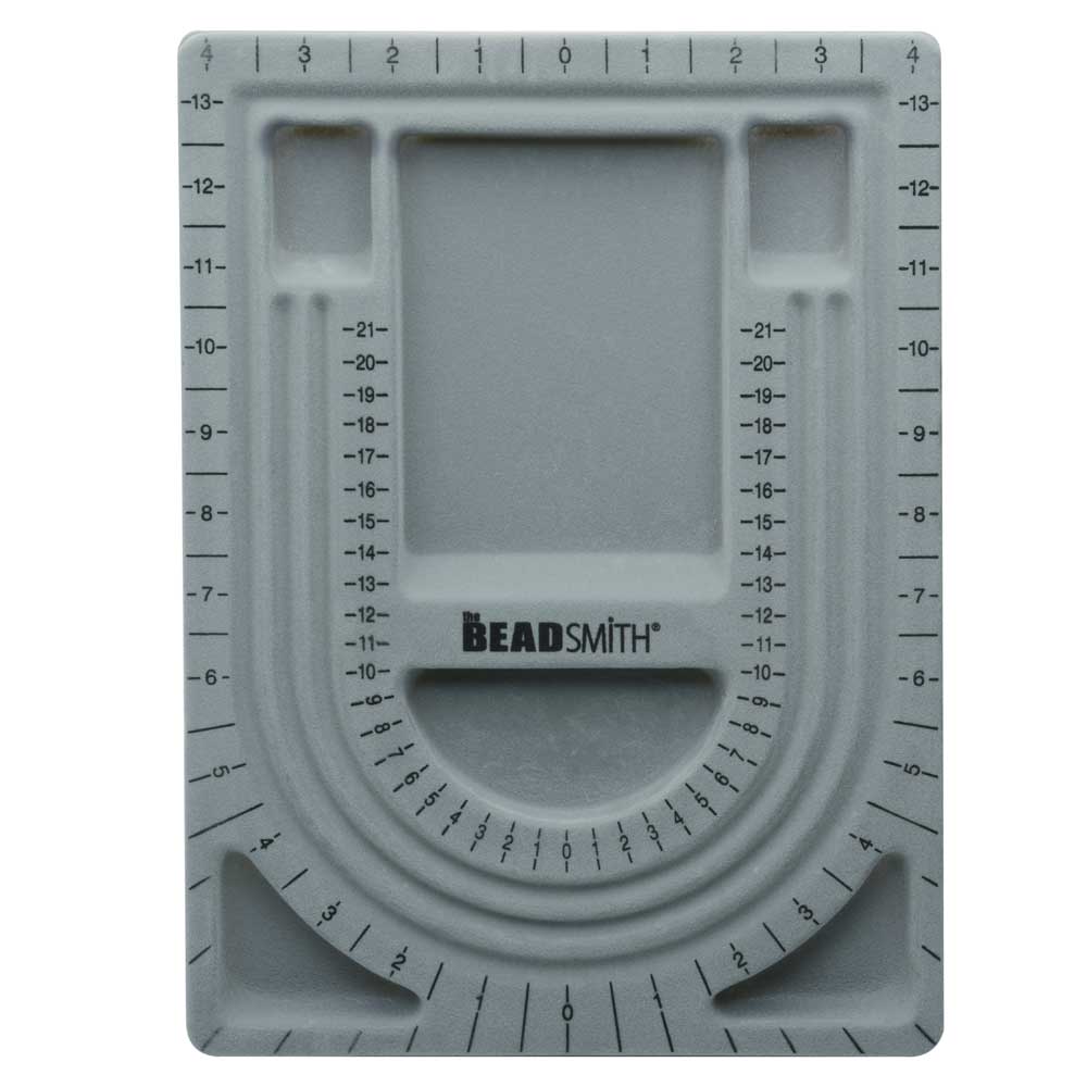 The Beadsmith Bead Design Beading Board Gray Flock 9x13 Inches