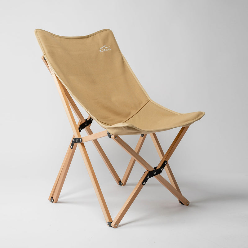 mustard folding chair