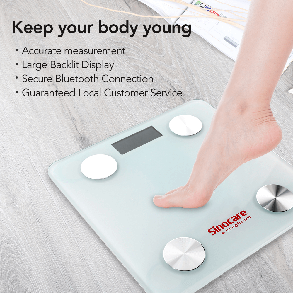 Smart BMI Scale With Bluetooth LED Display  Accurate Digital Body Wei –  Healthy Livin' Solutions