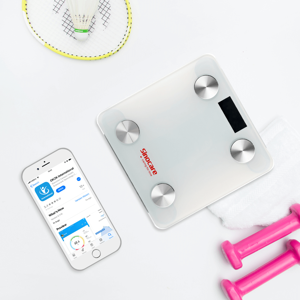 Bluetooth Body Fat Scale Smart BMI Scale - Maple Hygiene