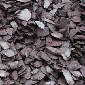 plum slate chippings 20mm