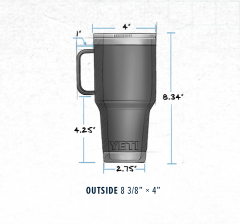 YETI Rambler 30 oz. Travel Mug - White $ 42