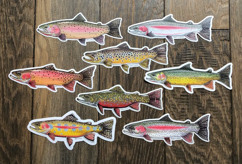Tri-Trout Decals – Streem Outdoors
