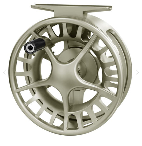 Four trout and salmon fly reels: including a Sage 506 bronze finish reel,  31/2; a Ryobi 357 superl.