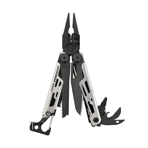 感謝の声続々！ LEATHERMAN SIGNAL BLACK Silver