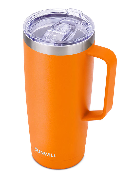 14oz Coffee Mug With Sliding Lid - White – SunwillBiz
