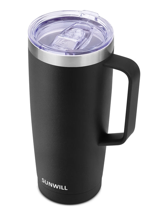 SUNWILL Coffee Mug with Handle, 14oz Insulated Stainless Steel Coffee  Travel Mug, Double Wall Vacuum…See more SUNWILL Coffee Mug with Handle,  14oz