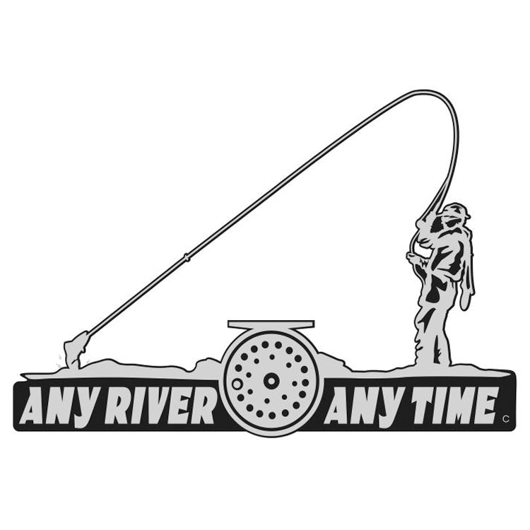 ANY RIVER ANY TIME Fly Fishing Decal By Upstream Images – Upstream Images