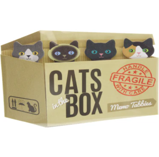 Cats in the Box Memo Tabbies