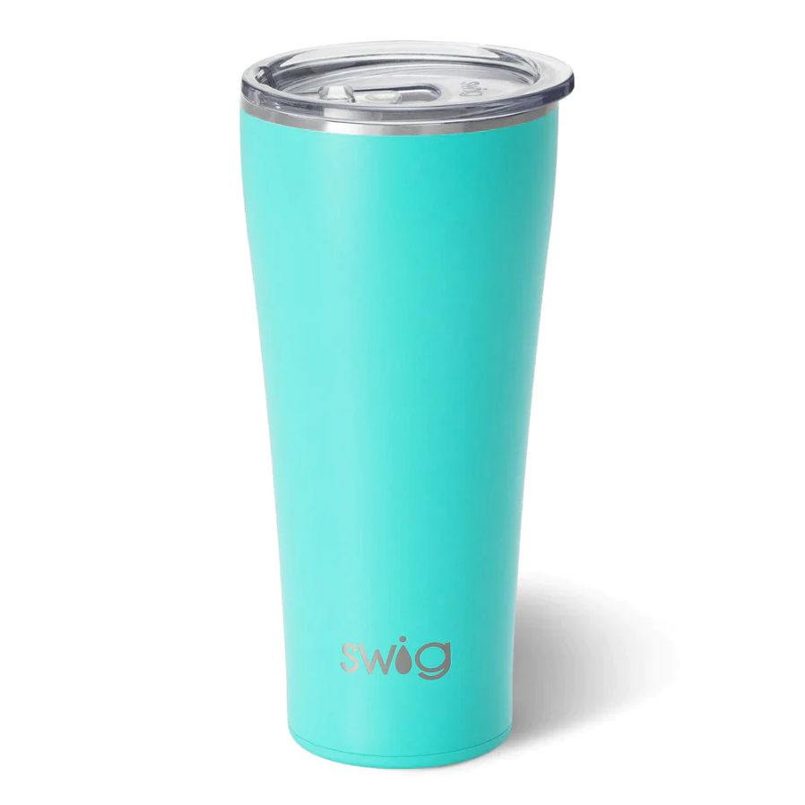 Swig Life 22oz Tall Travel Mug with Handle and Lid, Cup Holder Friendly, Dishwasher  Safe, Stainless Steel, Triple Insulated Coffee Mug Tumbler (Water Lily) 