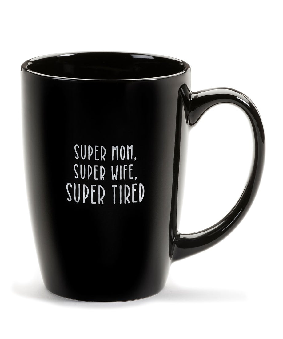 Black Happy Mama/Tired Mama Coffee Mug