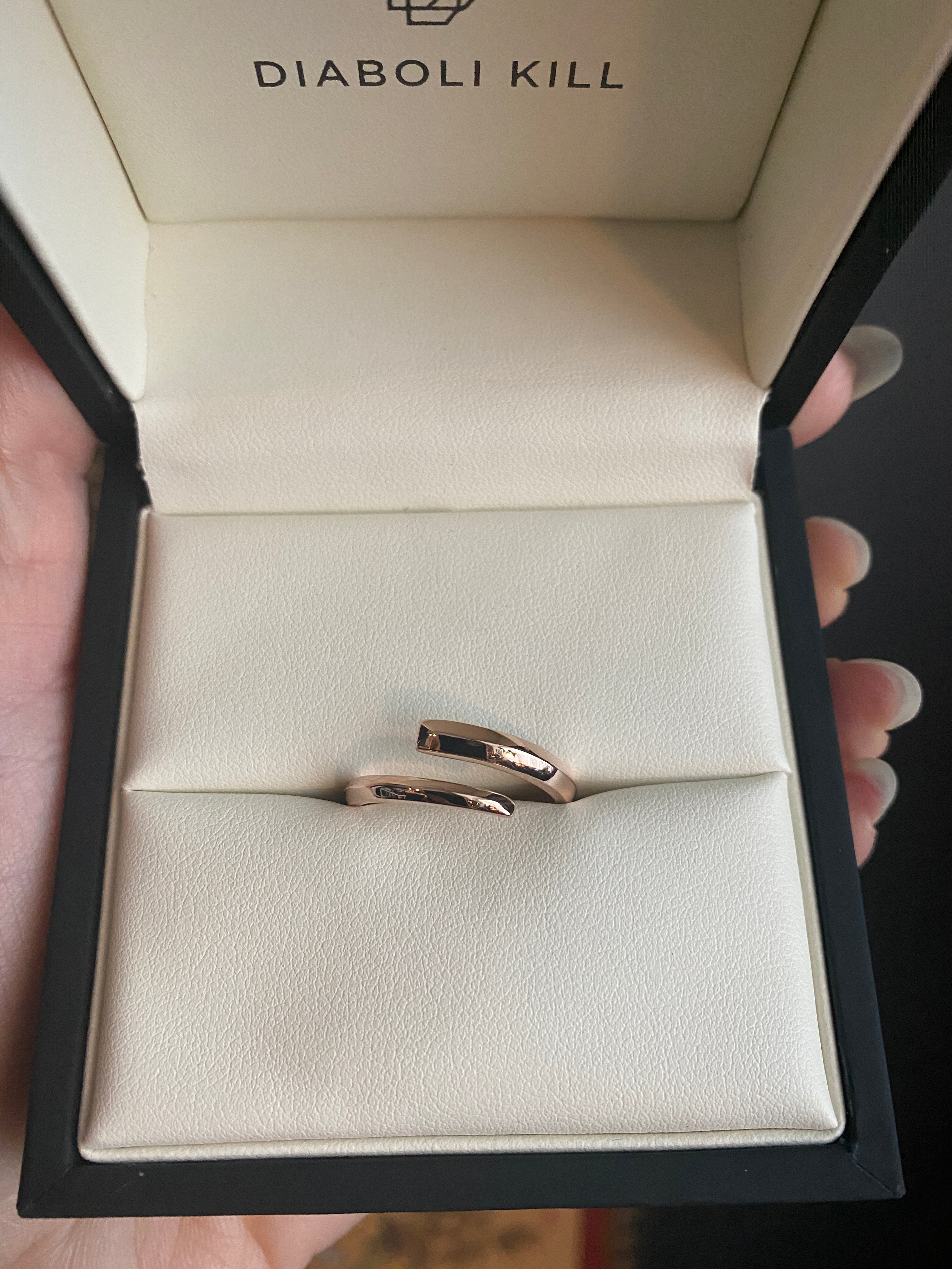 Pythia Coil Open Band Ring In 14K Rose Gold