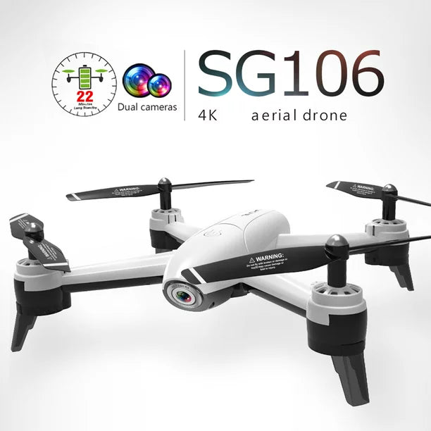 SG106 1080P RC Drone — HD Dual Camera Optical Flow RC Quadcopter w/Real-Time Aerial Video, GPS Positioning & Ready-to-Fly (RTF) Technology