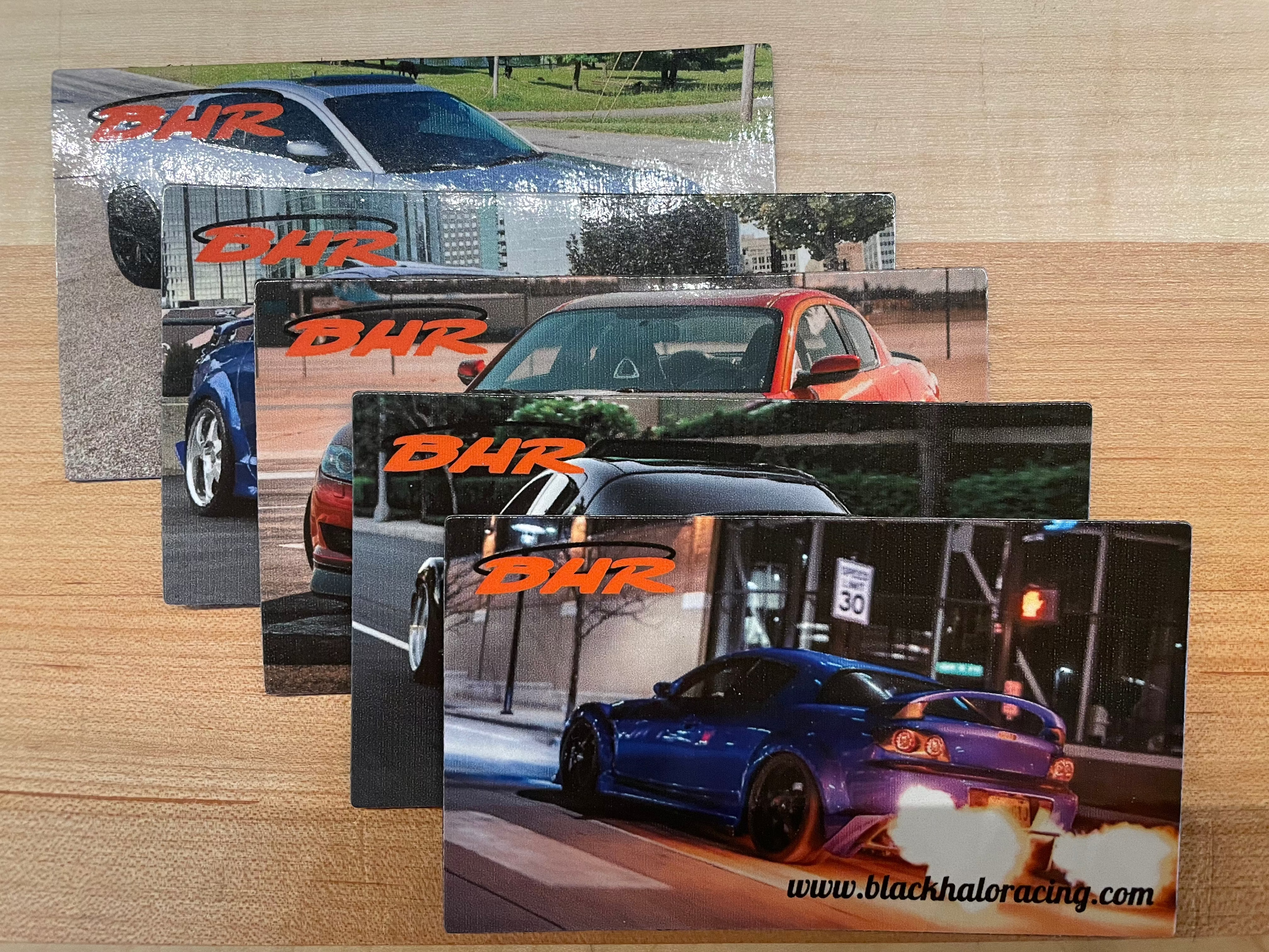 Black Halo Racing Magnet, Set of Five