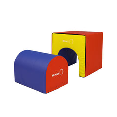 MEMAX Gymnastic Tumbler Training Aids - Tunnel and Mail Box 2-Pcs