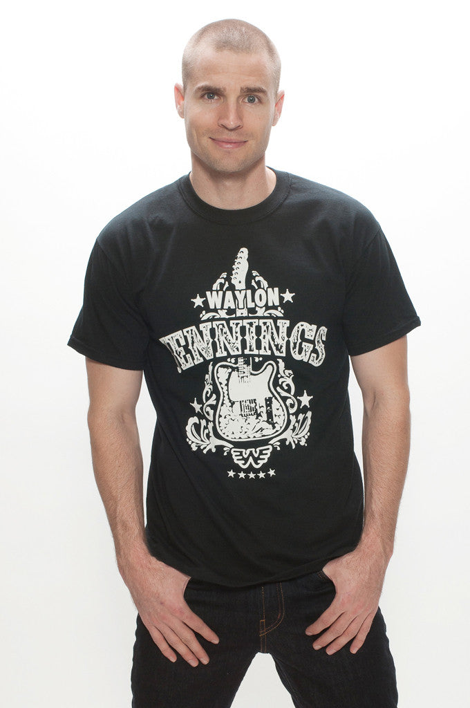 Waylon Jennings Telecaster Guitar Men's Tee– Waylon Jennings Merch Co.