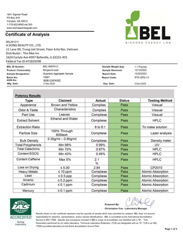 Our Agriculture Certifications