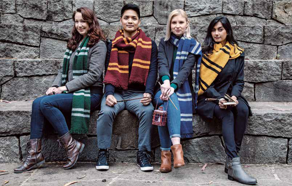 Hogwarts House Scarves by Tanis Gray